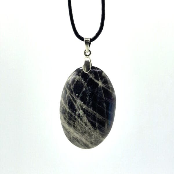 Pendentif Pierre de lune noire